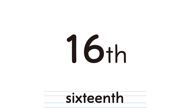 sixteenth