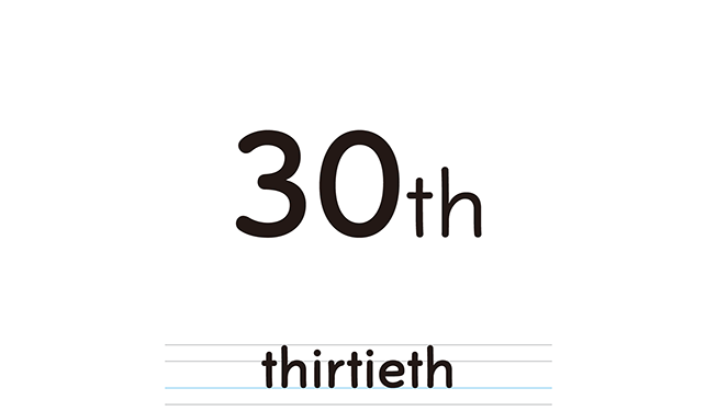 thirtieth