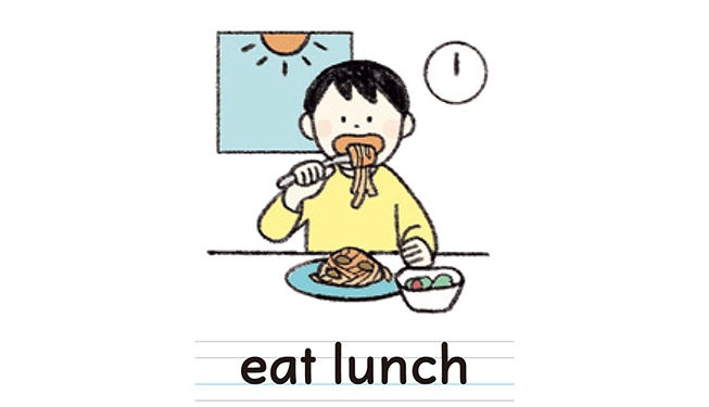 eat lunch