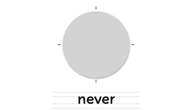 never
