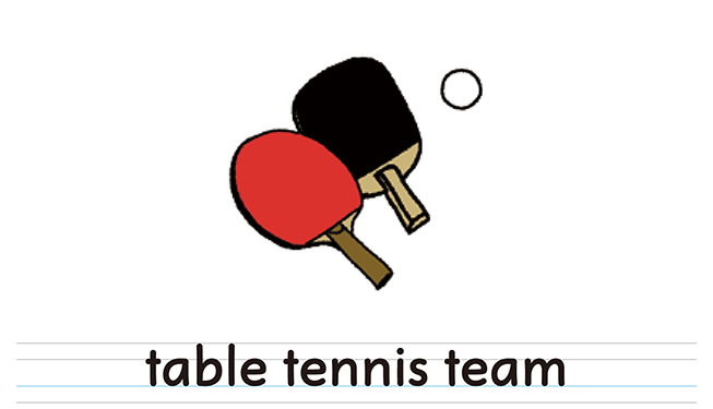 table tennis team