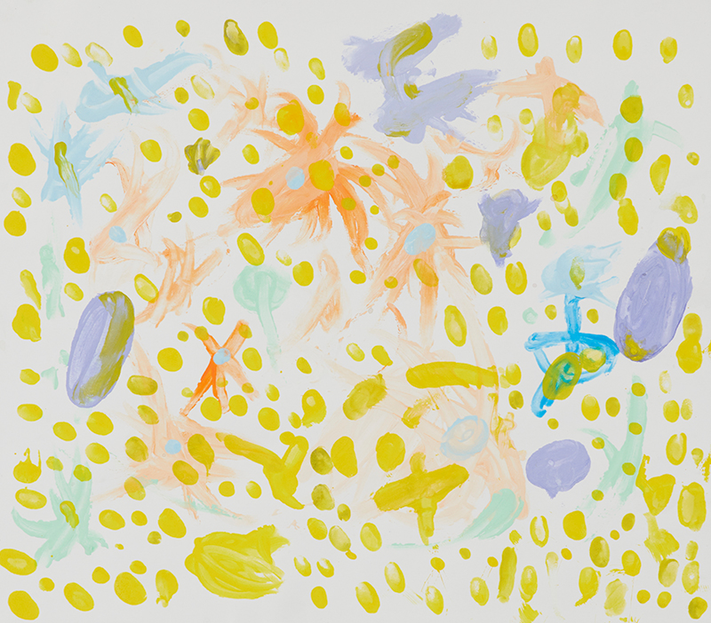 ほしと はなびの せかい［38×44cm］