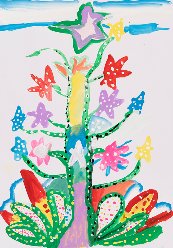 つぶカラ花［54×38cm］