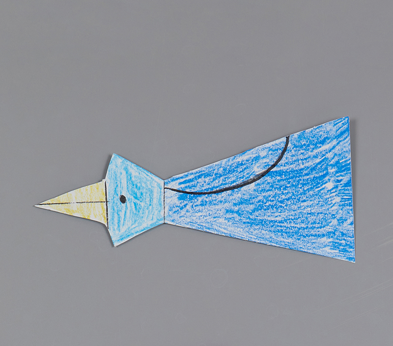 タワーと鳥［16×8cm］