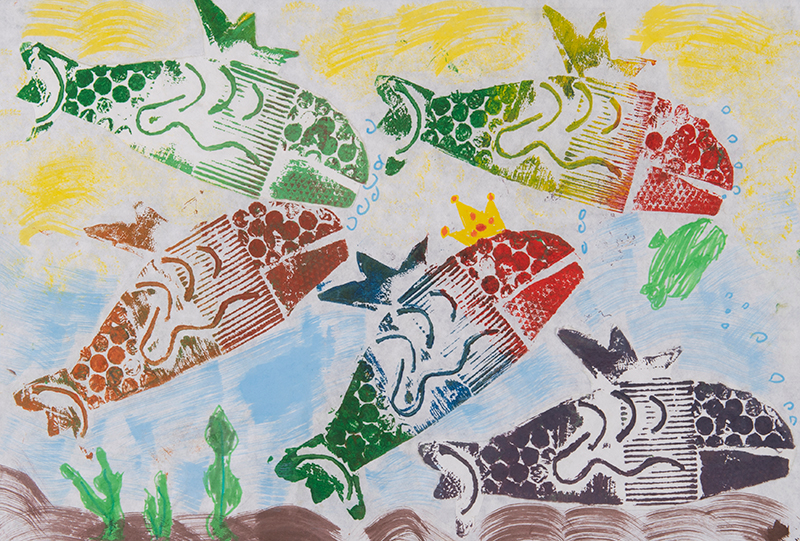 クジラ王国［32×47cm］