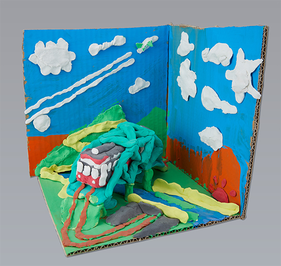 箱根登山鉄道（『電車で行こう』より）［高さ26cm］