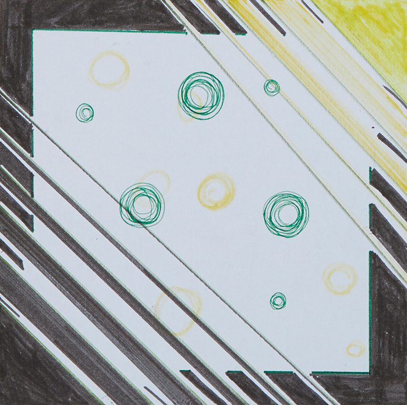 境界線［20×20cm］