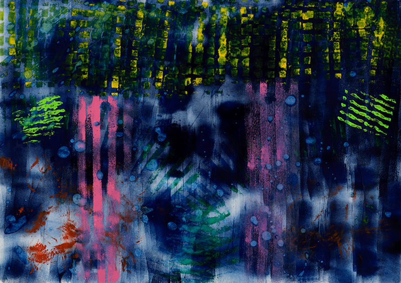 打ち上げライトニング［38×54cm］