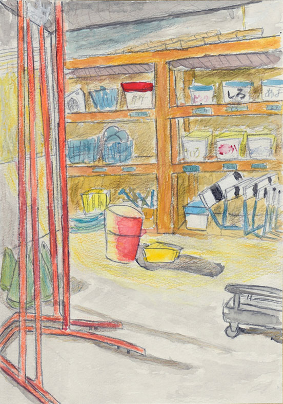 思い出の体育倉庫［26×18cm］