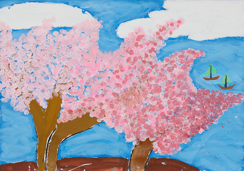 春のいぶき［38×54cm］