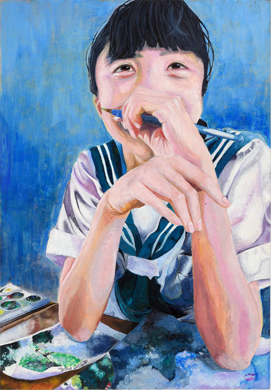 ④笑顔の似合う先輩［39×27cm］