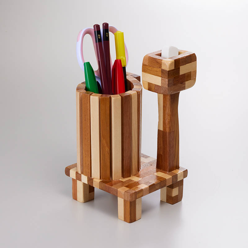 ⑤高床のドラム缶風呂とツリーハウス［高さ18cm］