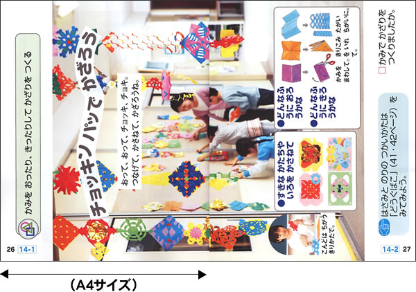 AB判　全88ページ　図画工作1・２上　（原本p.14）