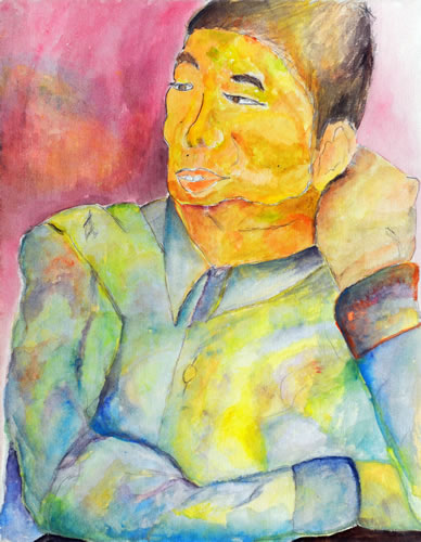 笑っている友達