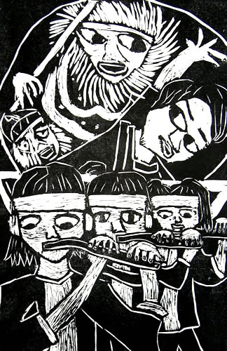 初挑戦ねぷた笛