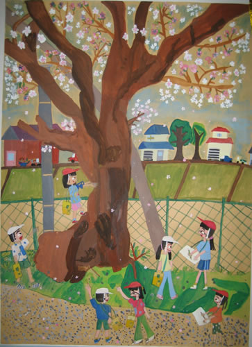 致遠の桜の木