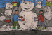 友だちと大きい雪だるま作ったよ