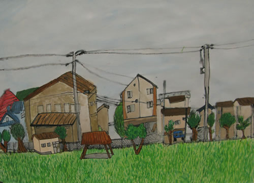 学校から見える風景