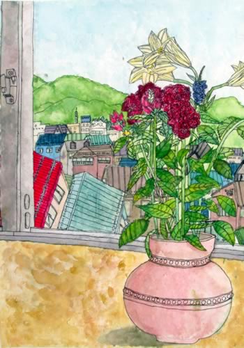 花と風景