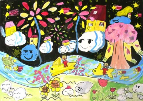 夜の花火