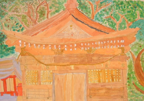 紅葉する風景