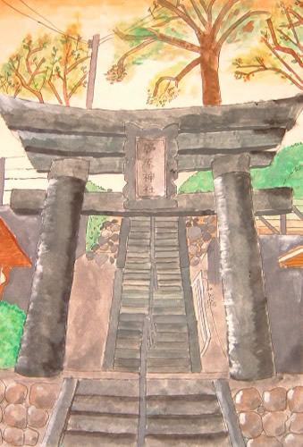 八ヶ岳が見える学校