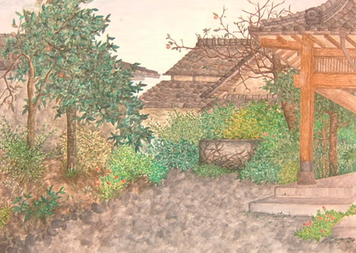 左右に別れる道