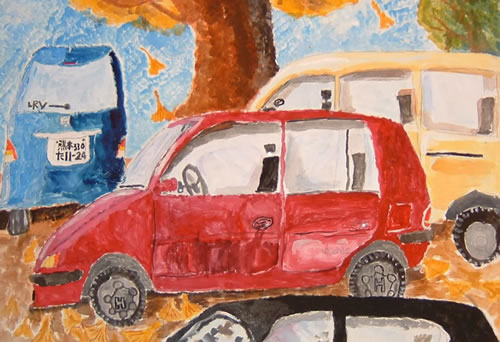 先生たちの車