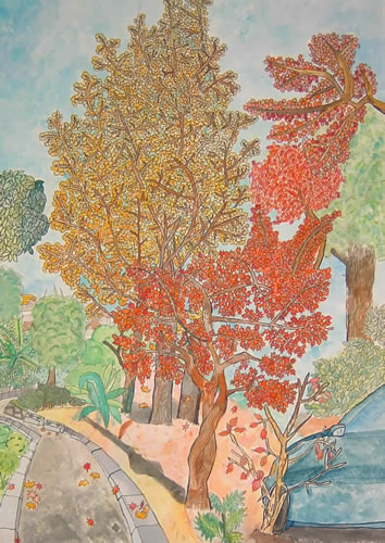 中部小の紅葉