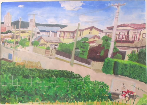 自分の部屋から見た風景