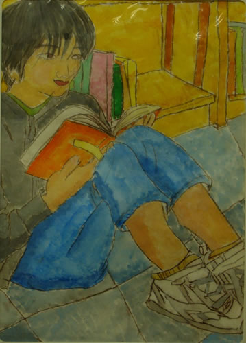 読書をする友達