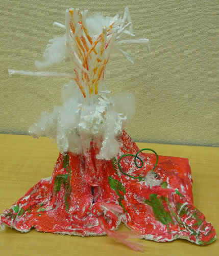 火山が爆発
