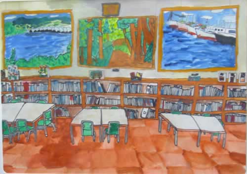 ぼくのお気に入りの場所・図書館