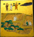 洛中洛外図屏風上杉本模写～左隻第六扇　稲刈りの場面