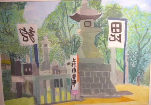 灯篭のある橋