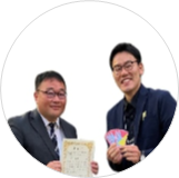 谷昌之先生（大阪府立天王寺高等学校）と奥井一幾先生（神戸松蔭大学）