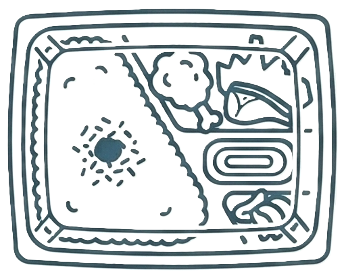 コンビニ弁当のイラスト